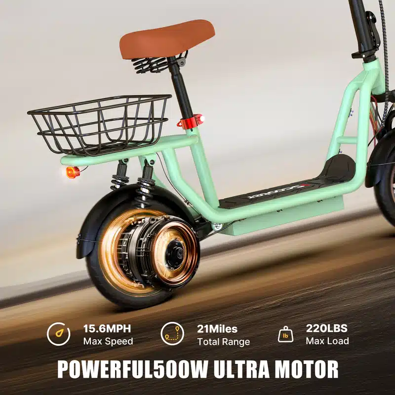 Iscooter I12 Green Elektromos Roller 007